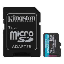 Kingston Canvas Go! Plus microSDXC 64GB + SD adaptér