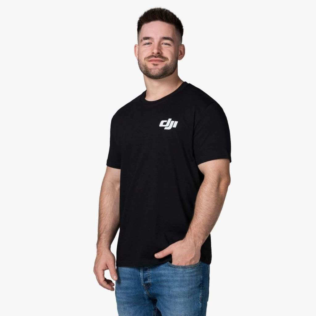 DJI Triko černé - dron záda - XXL 
