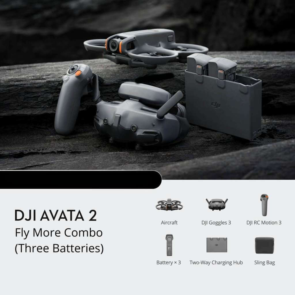 DJI Avata 2 Fly More Combo (Three Batteries) 