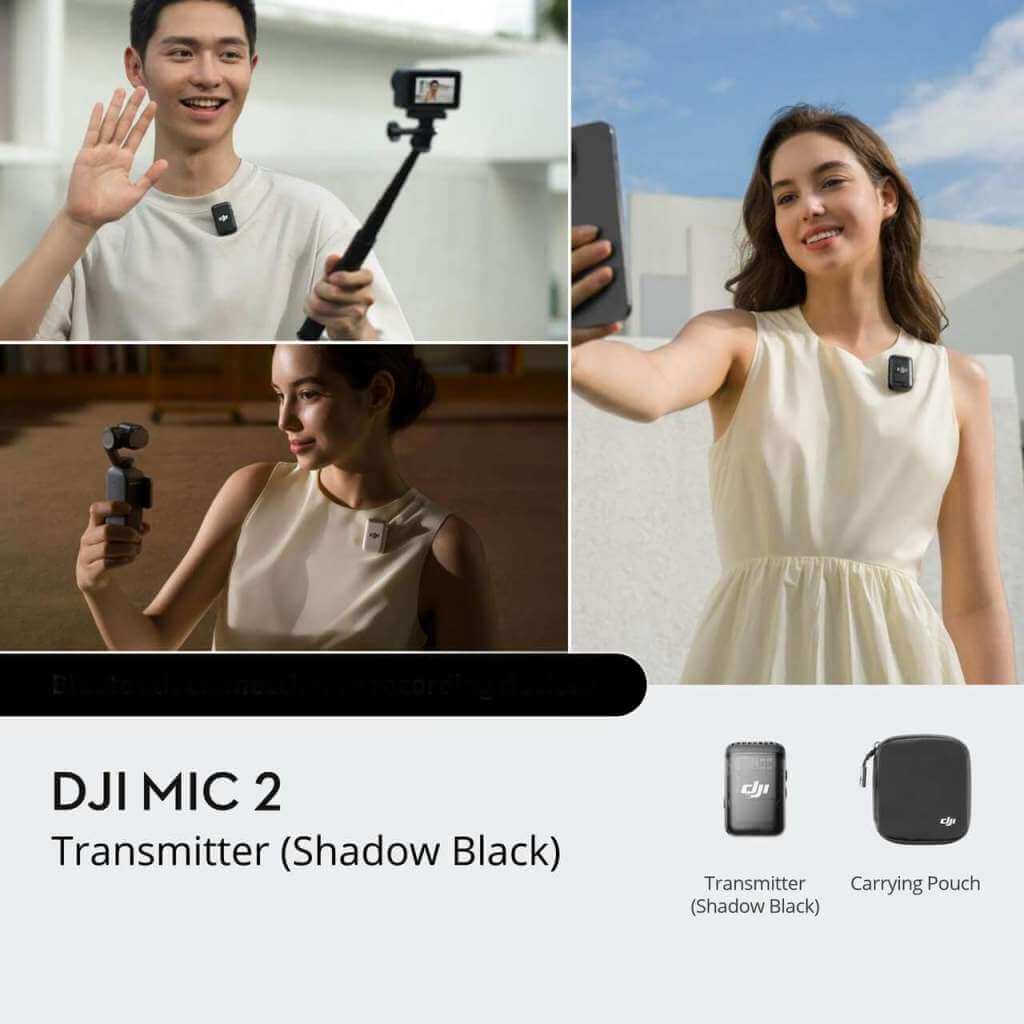 DJI Mic 2 (1 TX, Shadow Black) 